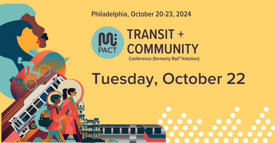 Graphic for Tuesday sessions at Mpact Transit + Community 2024