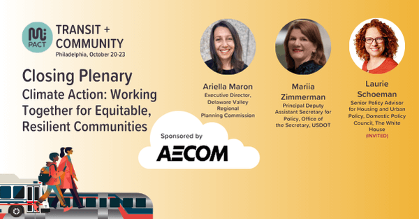 Speakers for Wednesday plenary at Mpact Transit + Community